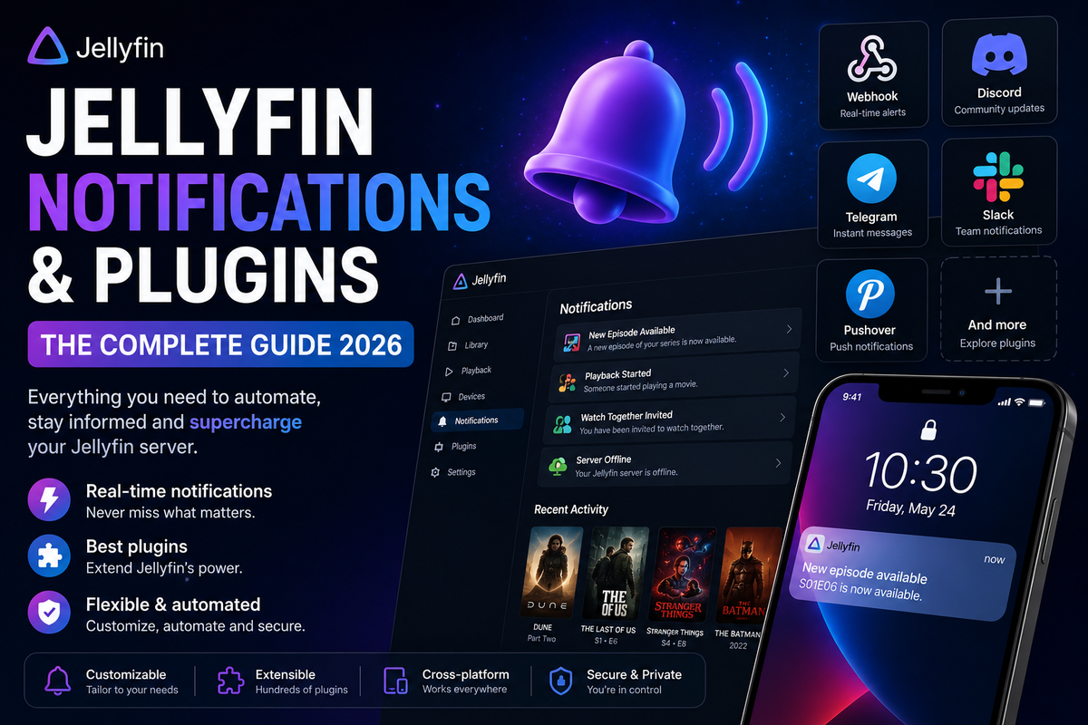 Jellyfin Notifications in 2026: ntfy, Discord, Telegram, and Webhooks Compared