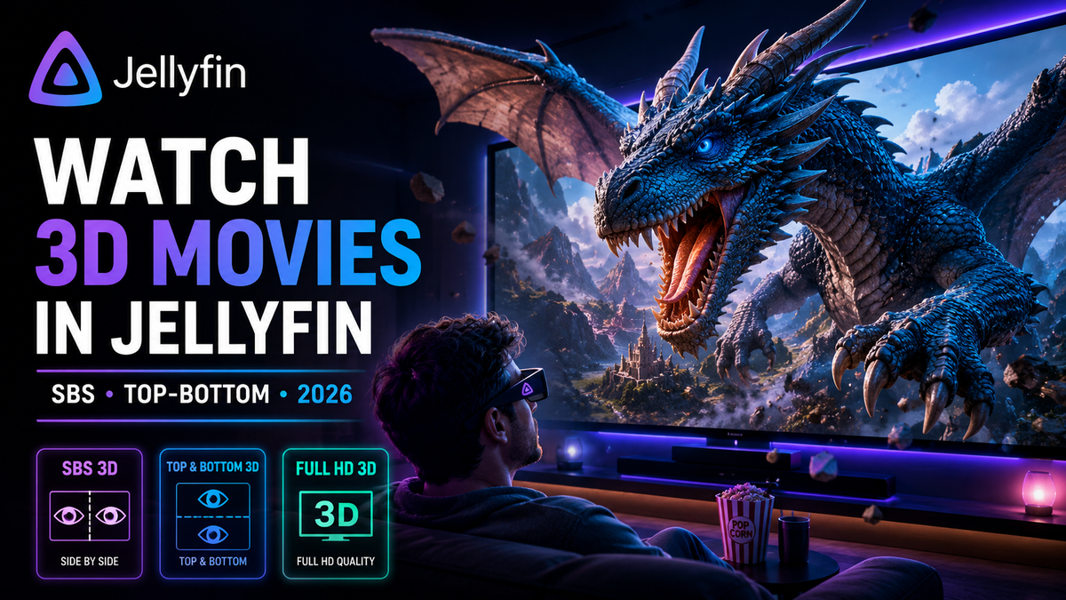 Playing 3D Movies on Jellyfin 2026: SBS, Top-Bottom & How to Actually Watch Them