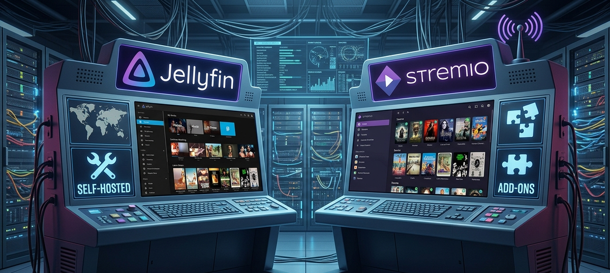 Jellyfin vs Stremio in 2026: Self-Hosted Server vs Addon Streaming Compared