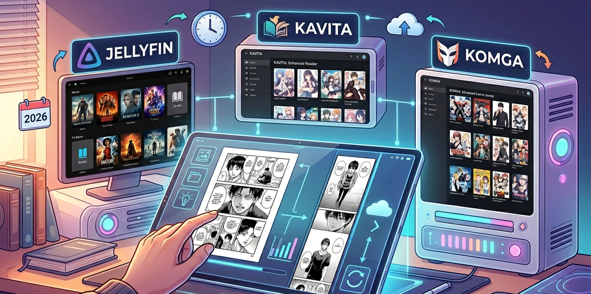 Kavita vs Komga 2026: Best Self-Hosted Comic & Manga Reader (+ Jellyfin Integration)
