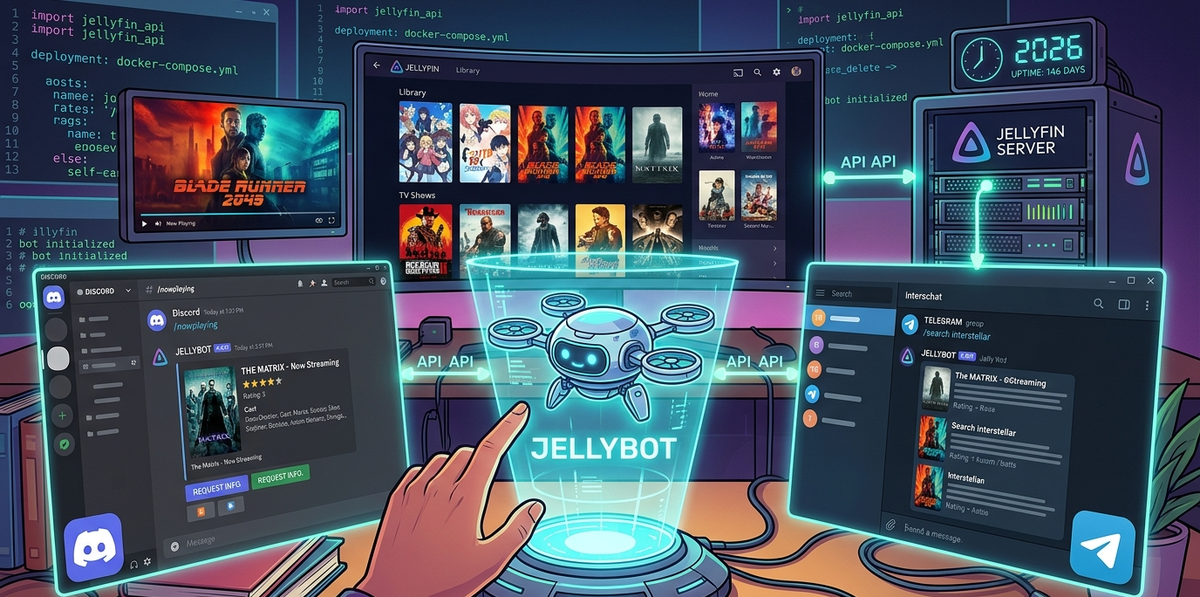 Build a Jellyfin Discord and Telegram Bot in 2026: Now Playing, Commands, and Rich Notifications