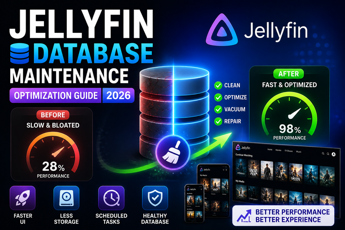 Jellyfin Database Maintenance Guide (2026): VACUUM, Repair, and Optimization After the EF Core Migration
