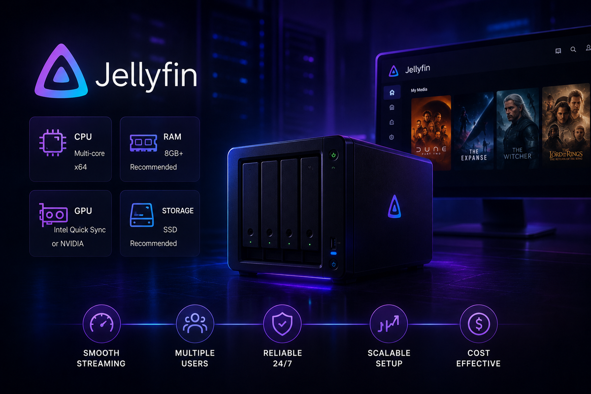 How Much Hardware Does Jellyfin Actually Need? CPU, GPU & RAM Guide (2026 Benchmarks)