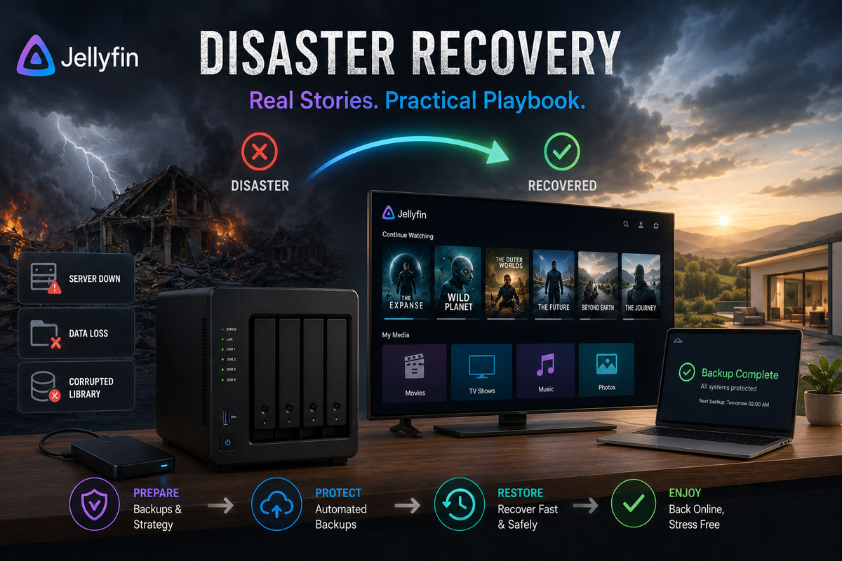 Jellyfin Disaster Recovery: Real Stories of Data Loss and the Recovery Playbook That Saves You (2026)